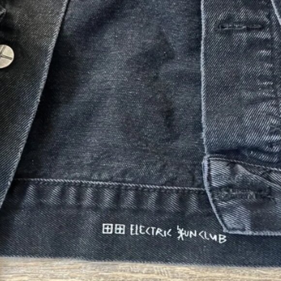 KSUBI Black Denim Jacket Size Medium - Picture 3 of 4